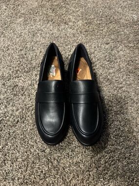 Classics Black Leather Penny Loafers easy spirit
